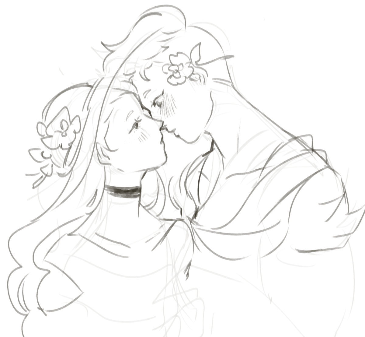 u know what. fuck it. lets just post doodles ive been holding onto since im too nervous to post them on my art acc too all i do is draw sappy couples