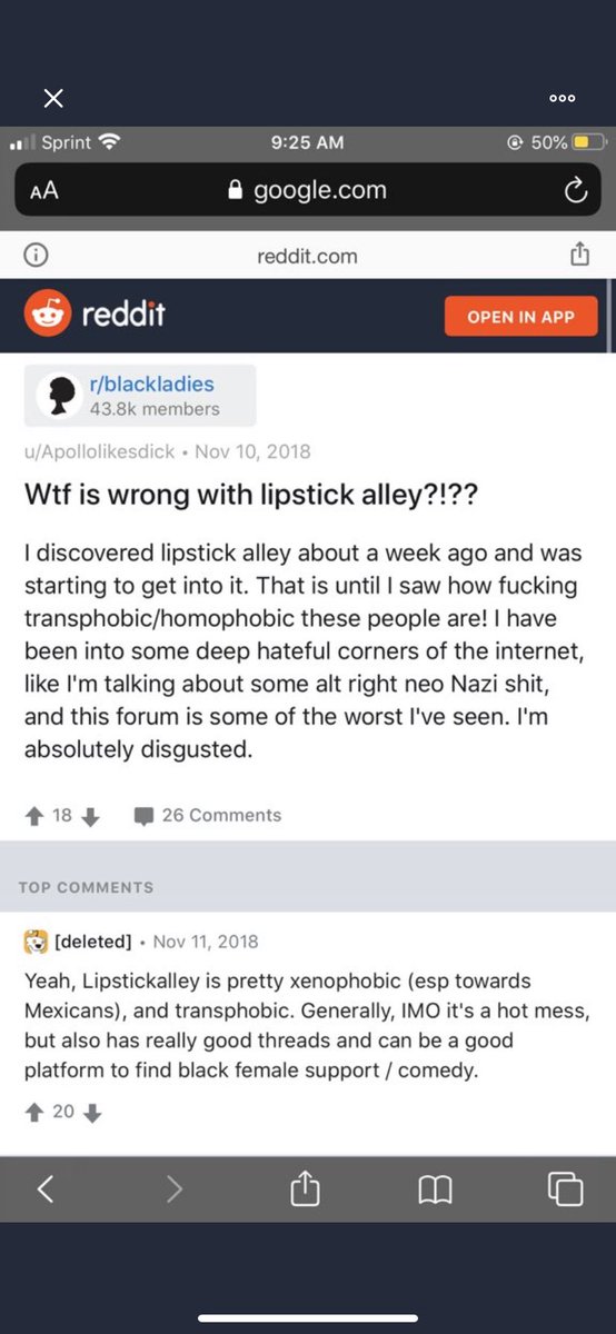 here are some critiques on lipstick alley: