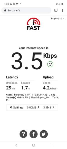 catatino's tweet photo. @talk2GLOBE hi. Any issue with your internet? https://t.co/qFdfFB8X9m