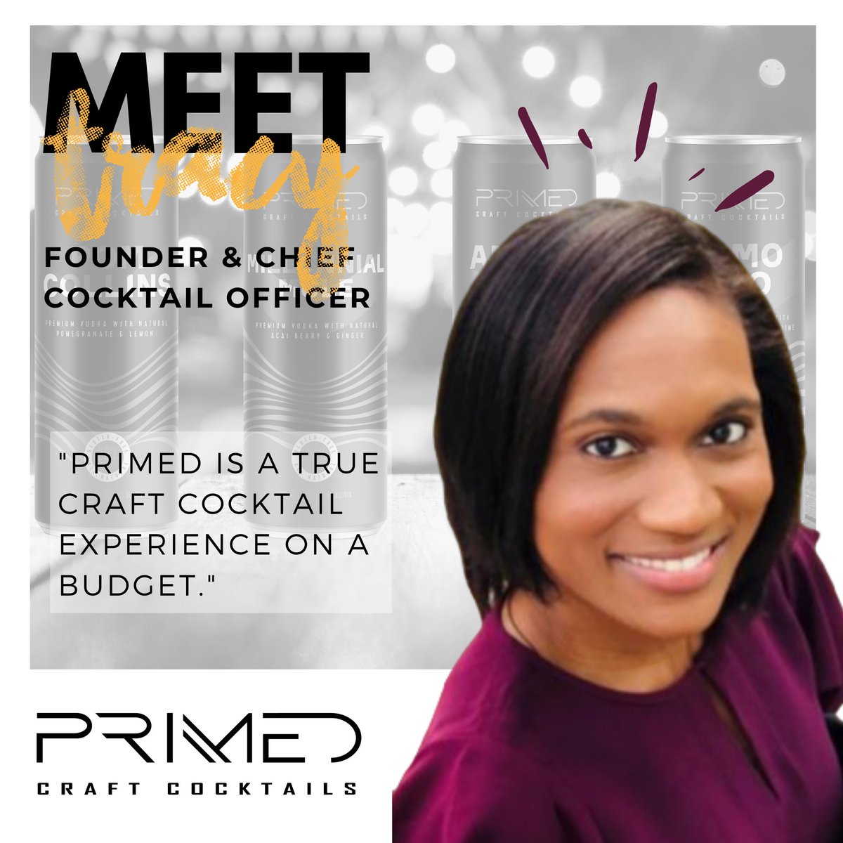 PrimedCocktails's tweet photo. Why should you compromise on the quality and authenticity of your #cocktail because it's canned? With #PRIMED, you don't! We offer inventive flavors, natural, synthetic-free ingredients, premium spirits at bar-standard percent alcohol for less than half the price. https://t.co/FrZ35cdwvf