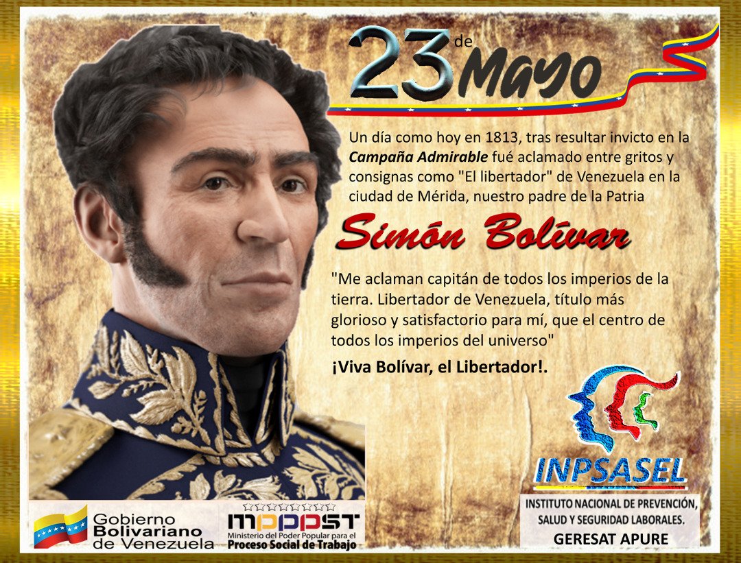 inpsaselapure's tweet photo. #InpsaselApure Cultural, etico con convicción de nuestra historia y esencia, viva #SimonBolivar vivan los pueblos #Libres @NicolasMaduro @dcabellor @RCarrizalezPSUV @eduardopiate2 @geovannireuma https://t.co/ytFf5Yhma9