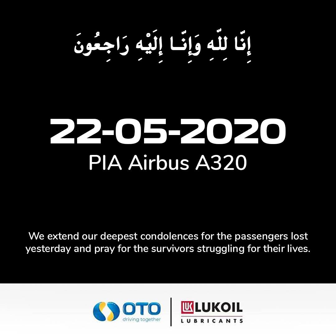 oto_pakistan's tweet photo. Our heart goes out to the victims and their families impacted due to the unfortunate accident.

#PIACRASHED #PK8303 #LHEKHI #planecrash #khitolhr #22may #PIA #piaplanecrash #karachi #lahore #pakistaninternational #prayforthem #planecrash #malir #karachi https://t.co/2DYIkucVIX