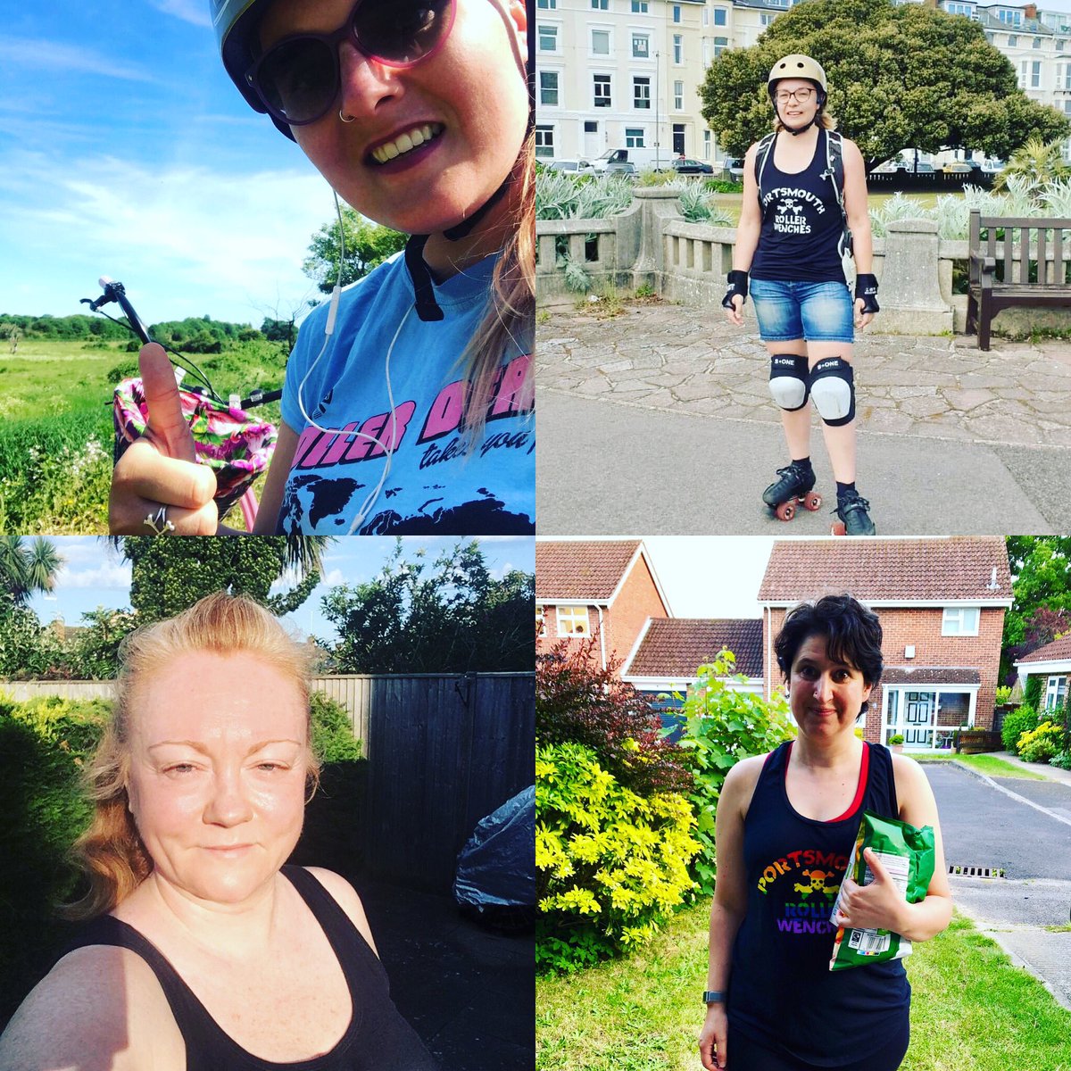 Wenches have been giving it everything they’ve got as we collectively run/row/skate/walk/cycle the distance to Munich from Portsmouth.
Some have been running, cycling, skating, or walking the long way home from the shops. Every step is helping. 

justgiving.com/fundraising/po…