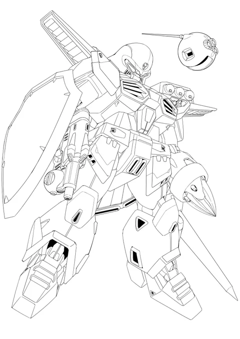 以前描いたエビルS 