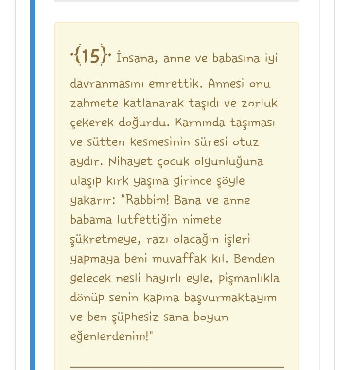 1can38's tweet image. #yas40 Ahkaf suresi 15.ayet