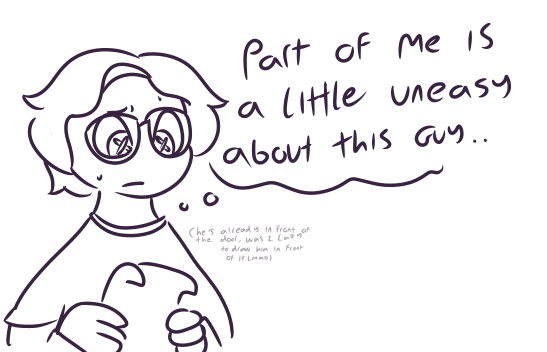DeductionSub's tweet photo. @BromideSoup After the brief conversation to himself in his head he hesitated for a small moment before knocking on Aesop's door. https://t.co/qM9wFudcU4