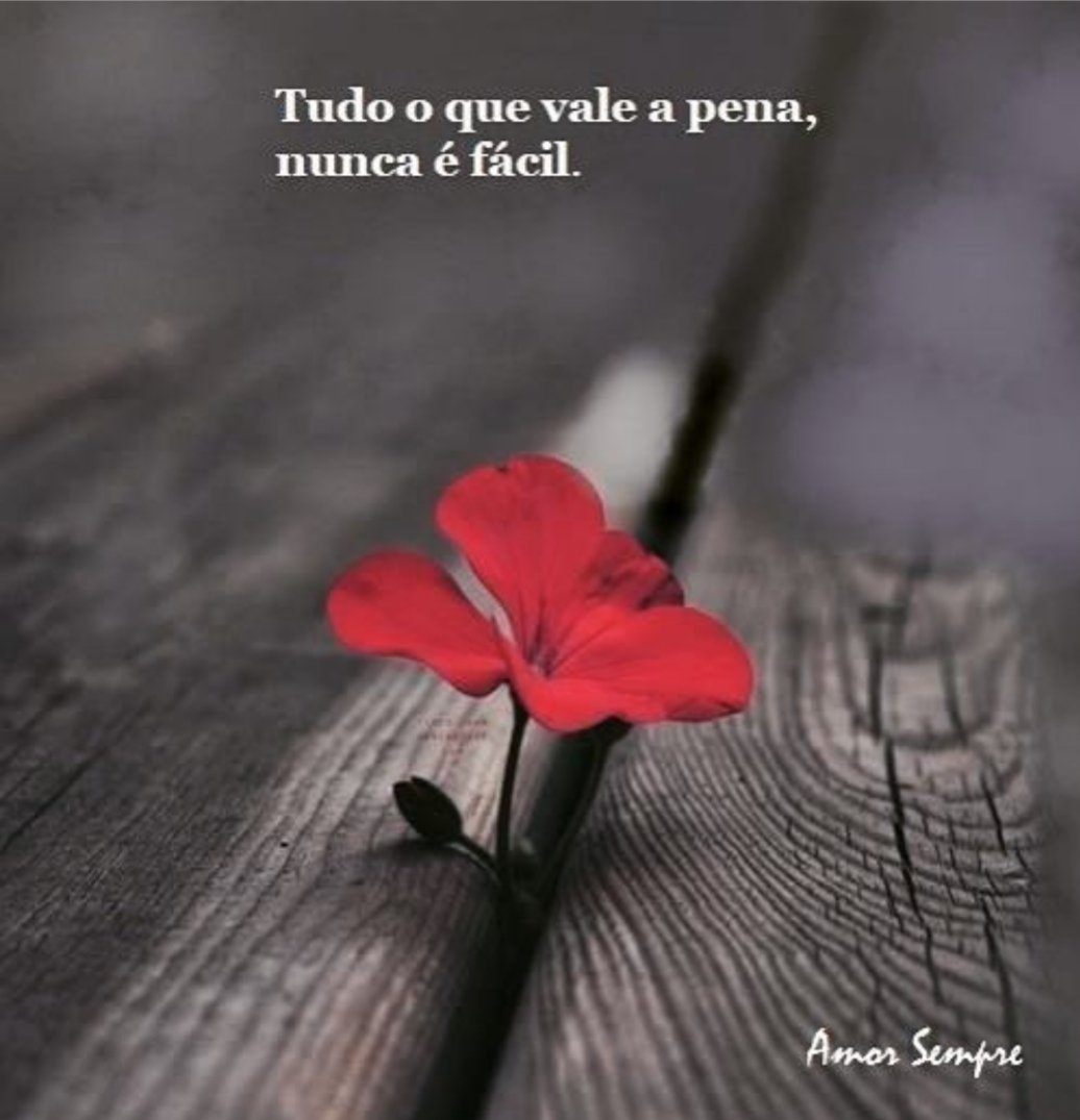 É verdade.