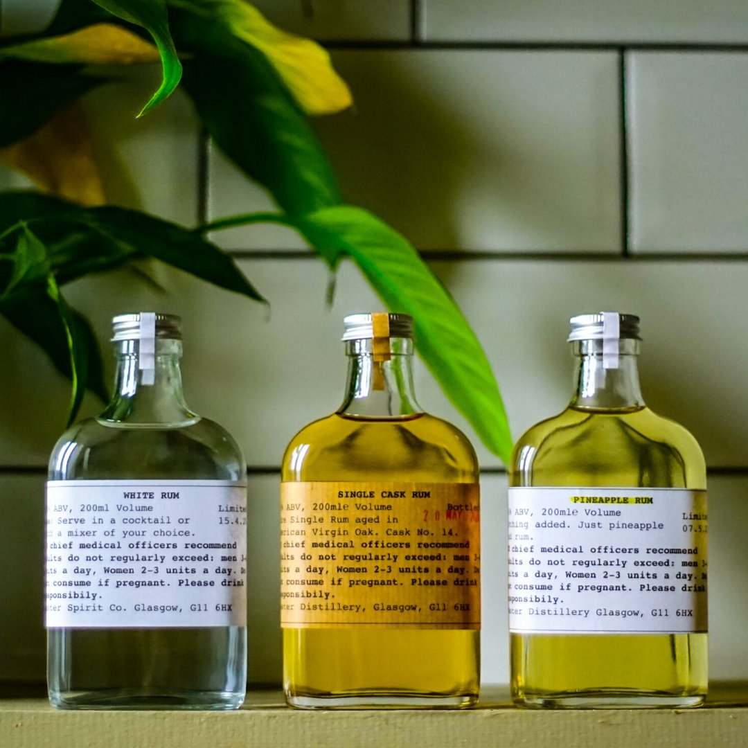 Who has completed the full set of our recent limited releases? The White, Single Cask and Pineapple Rum form the collection that was inspired by our hand sanitiser bottle. Check out the full range -www.westerdistillery.com