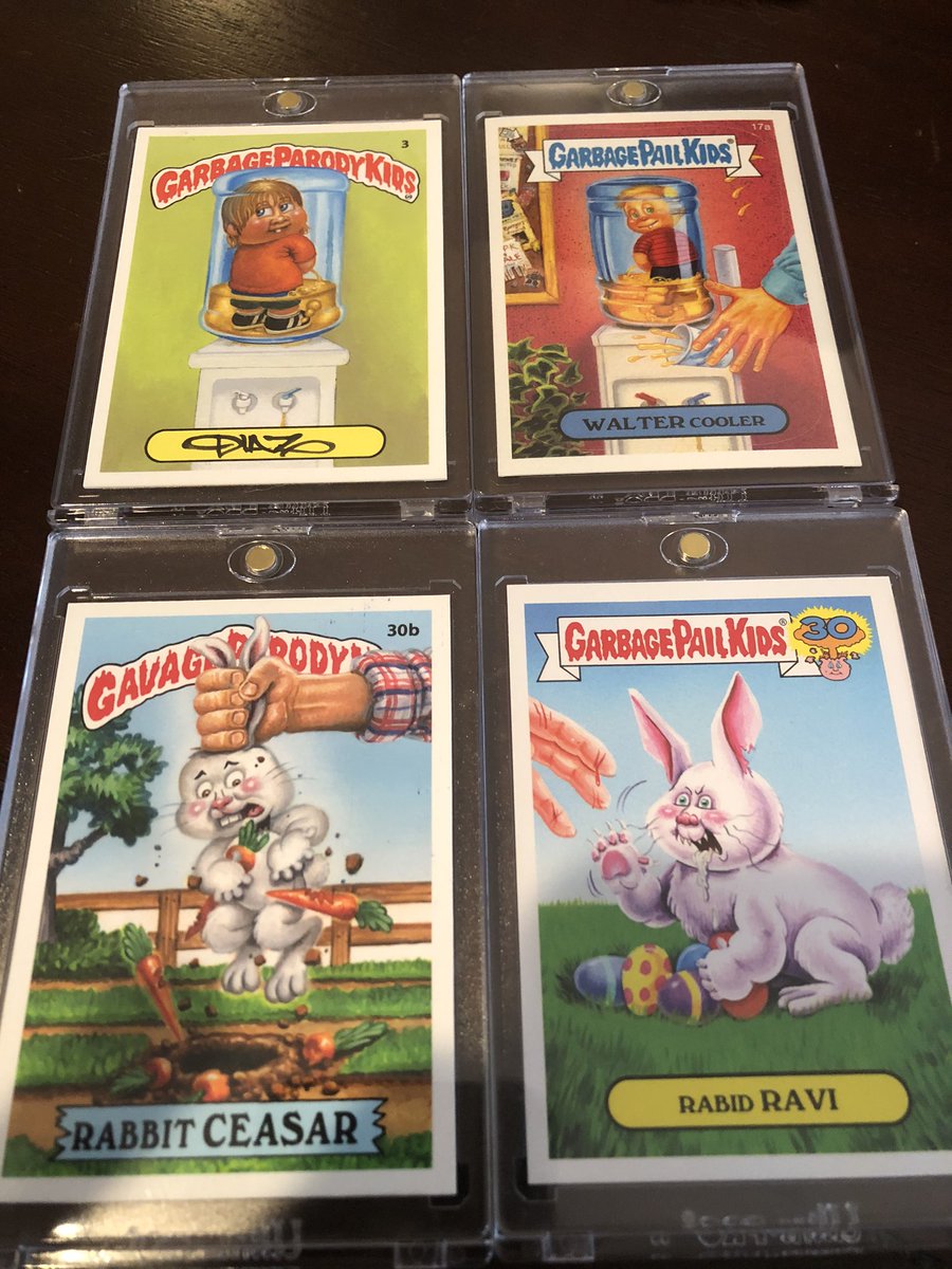 The Topps v. Luis Diaz lawsuit over Garbage Pail Kids v. Gavage Parody Kids...I wished this lawsuit went on longer! Was a fun one! https://www.cardboardconnection.com/law-of-cards-topps-garbage-pail-kids-parody