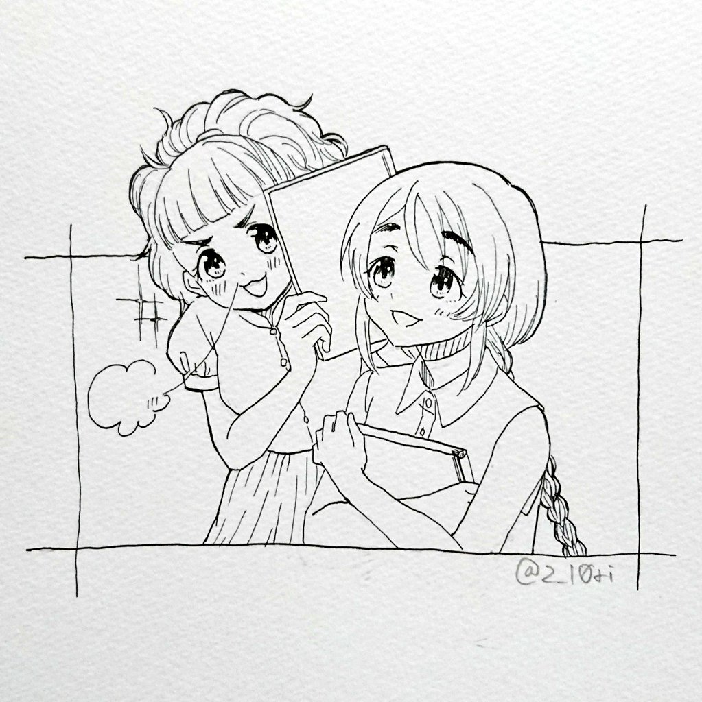大西由里子さまとおすすめの本を紹介しあわれる相原雪乃お嬢さまの図 