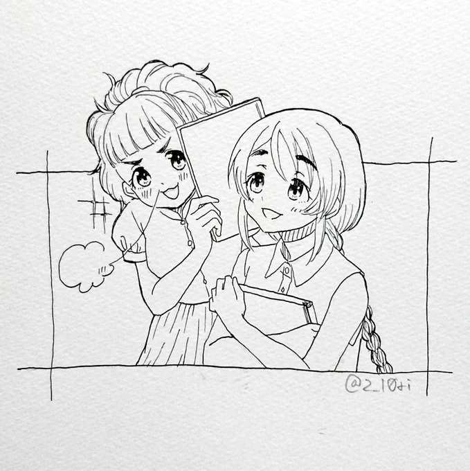 大西由里子さまとおすすめの本を紹介しあわれる相原雪乃お嬢さまの図 