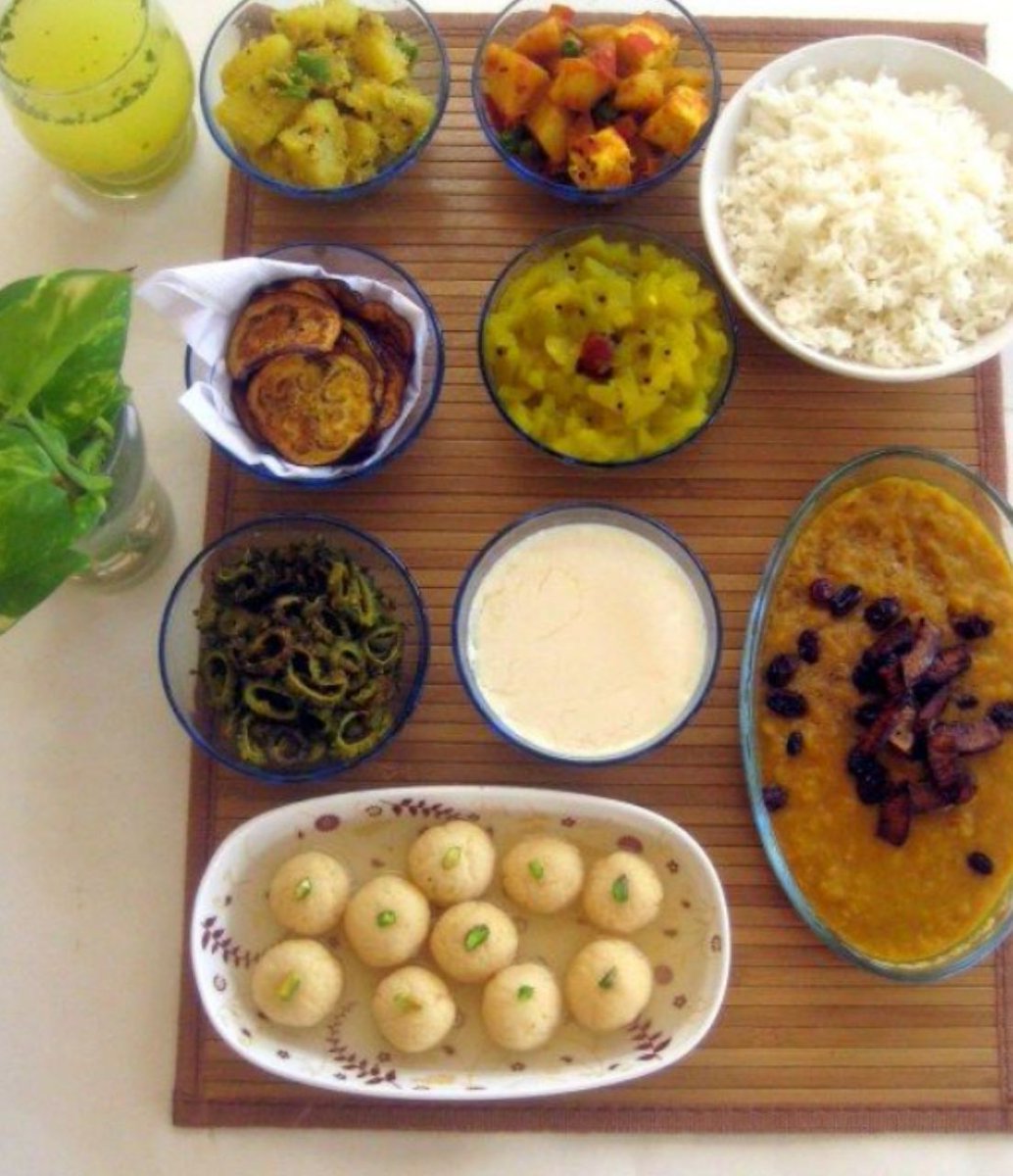  #Bengali There is an emphasis on, vegetables, and lentils served with the staple rice. Many Bengali food traditions draw from previously middle class activities, such as adda, or the Annaprashana