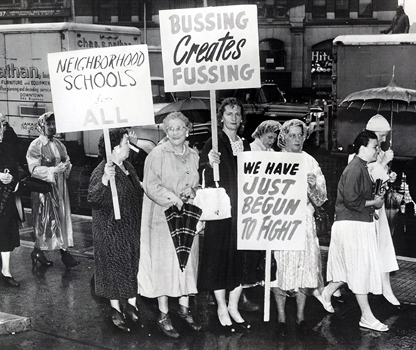 "By calling themselves Parents and Taxpayers, these white protestors made an implicit claim that they occupied a higher level of citizenship than black and Puerto Rican New Yorkers who were also parents and taxpayers." –  @mattdelmont "Real parents" is even more brazen. (2/8)