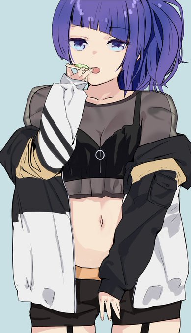 アボカドディップクラッカー
1ヶ月1日1摩美々 11/30 #なんか食べてる田中摩美々の絵 