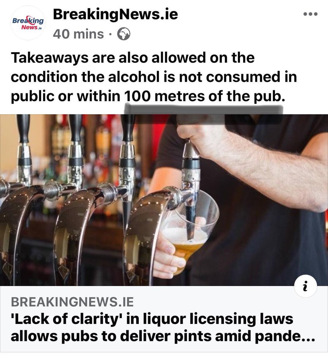 jnrbaker's tweet photo. My local is only 47.2 meters from my front door. Pretty sure I’ll be breaking the law later this afternoon...
Rebel, rebel.
#Dublin #stoneybatter #lockdownpints https://t.co/KoKNagHeHP