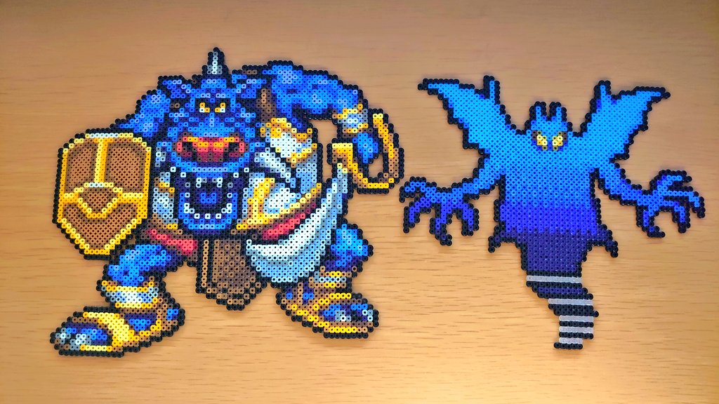 あせろら グレンデル シャドー ドラクエ Dqm アイロンビーズ ミニフューズビーズ