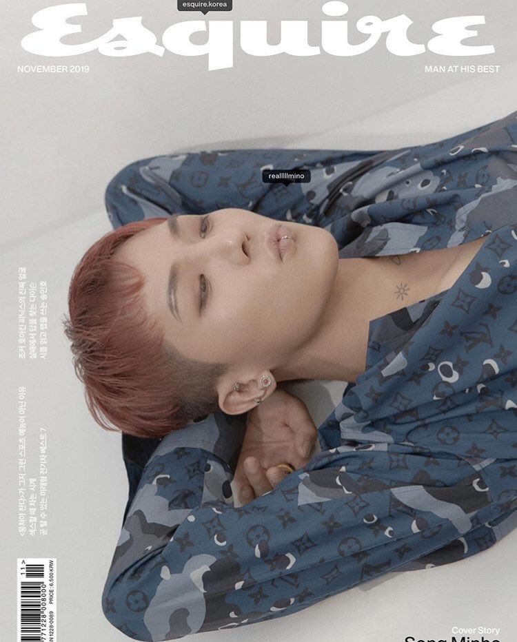 [ #MINO  #송민호] November 2019: Mino on the cover of Esquire Korea in collaboration with Louis Vuitton 