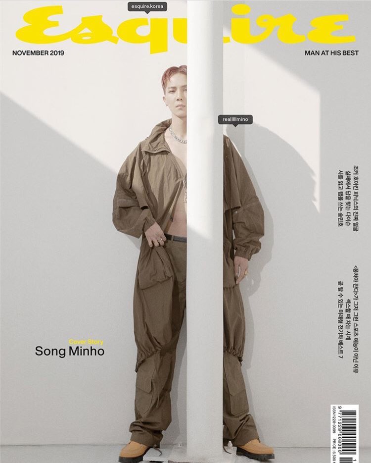 [ #MINO  #송민호] November 2019: Mino on the cover of Esquire Korea in collaboration with Louis Vuitton 