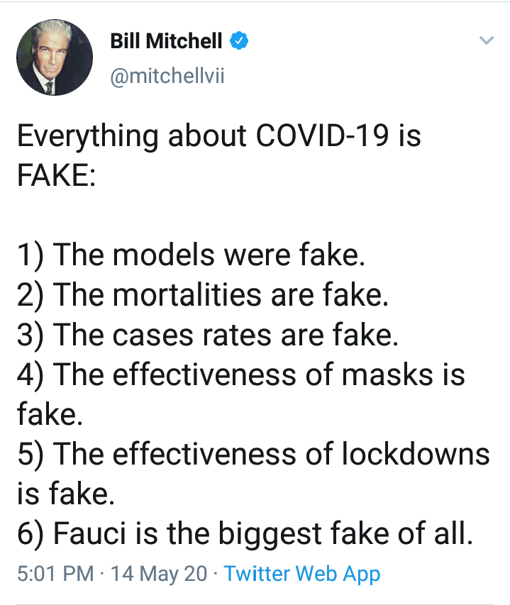 It's part of the ongoing MAGA mission to label  #COVID19 a hoax. How else can you account for the massive death toll except to call it fake, just like the "hoax" itself?