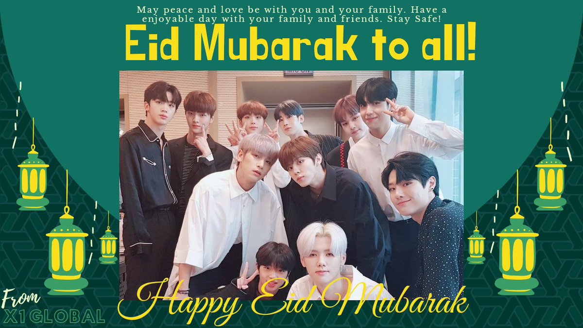 X1UNIT_GLOBAL's tweet photo. Happy Eid Mubarak to all muslims that celebrating it! 🥳💖

May this day bring peace and joy to you and your family. Stay safe and wish you and your family a happy Eid Mubarak! 🎊

From X1 GLOBAL, X1UNIT GLOBAL &amp; @x1globalvoting 🦋

#EidMubarak https://t.co/p8oLc277xh