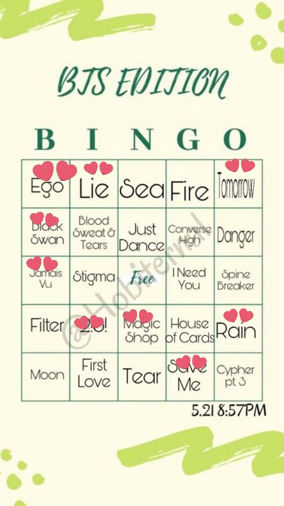  #bangbangtanbingo