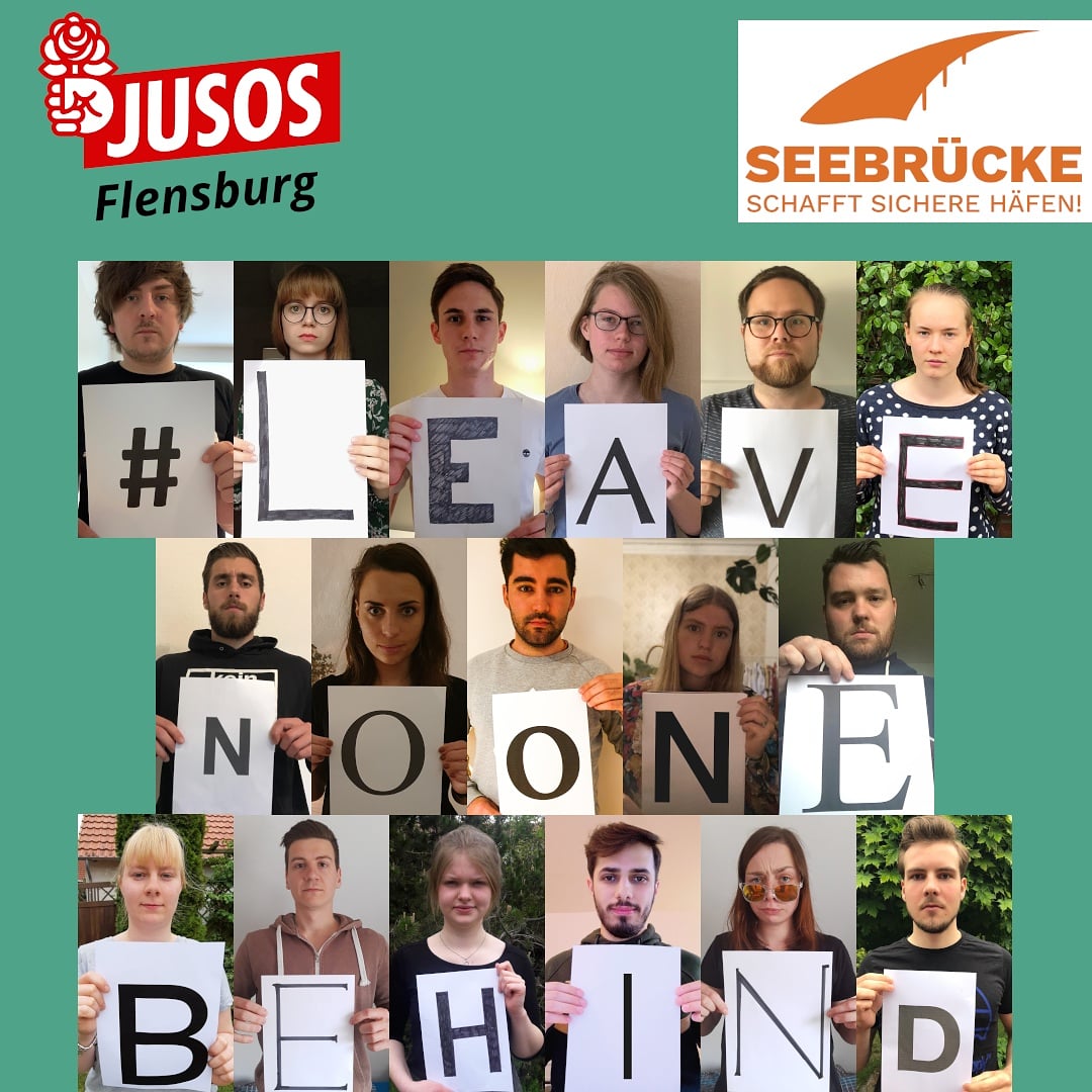 jusosflensburg's tweet photo. Wir fordern die Landesregierung um @DGuenther_CDUSH dazu auf, ein Landesaufnahmeprogramm zu starten, um die Lager auf den griechischen Inseln zu evakuieren

#Seebrücke #wirsagenmoin #EvacuateNow #LeaveNoOneBehind https://t.co/RABL9bRO7Z
