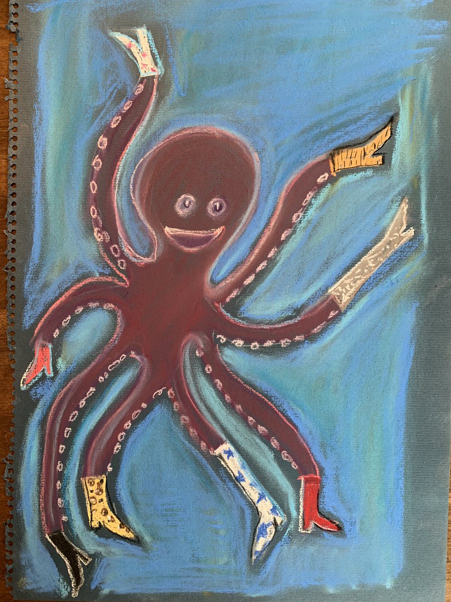 Seaflowerreef (@dch1970) on Twitter photo Octopus raided Noel’s shoe closet and is really excited about it #noelsartclub <a href="/noelfielding11/">noel fielding</a> Octopus raided Noel’s shoe closet and is really excited about it #noelsartclub <a href="/noelfielding11/">noel fielding</a>