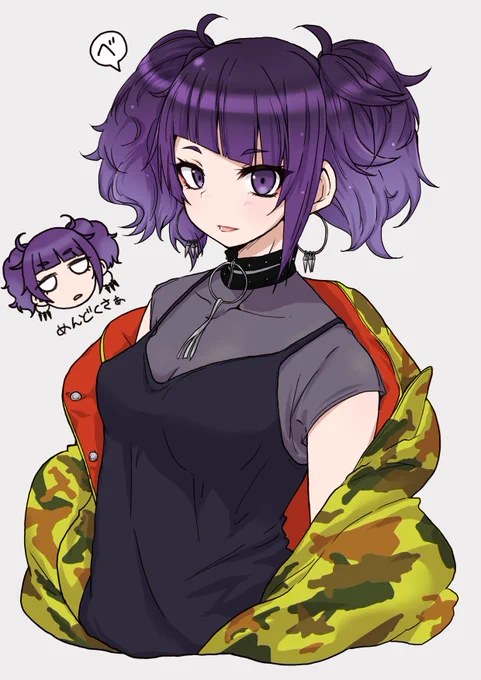 田中摩美々を描きました。パーツ多いなお前! 