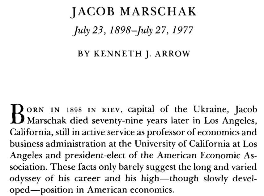 On December 6 1916, the evening before his examination on the theory of heat, Kiev polytechnical institute student Jacob Marschak was thrown in jailHe was 18(I don’t know if the night was dark and foggy) 1/n  https://twitter.com/MattZeitlin/status/1262906700966825989