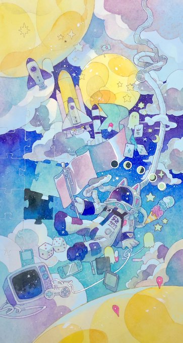 「月 宇宙」のTwitter画像/イラスト(新着)｜9ページ目