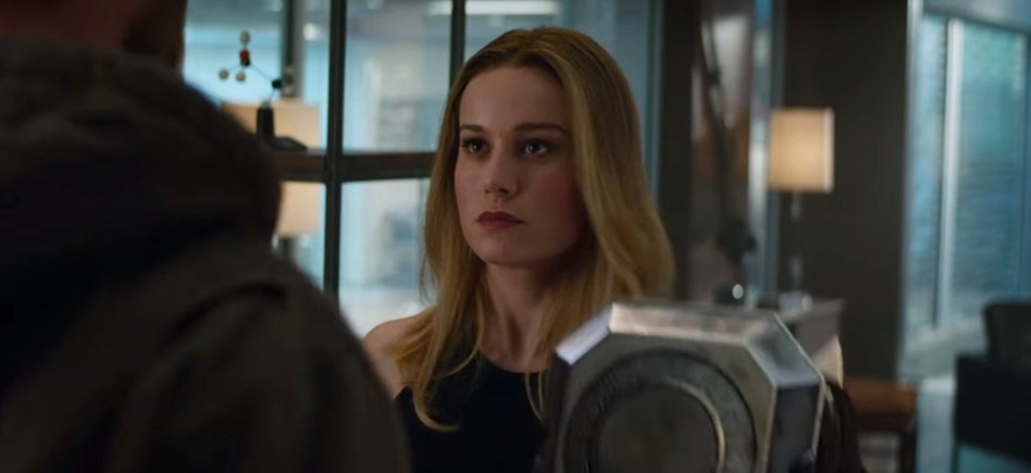 A thread of  @brielarson · Captain Marvel not smiling because fuck men who constantly ask women to smile