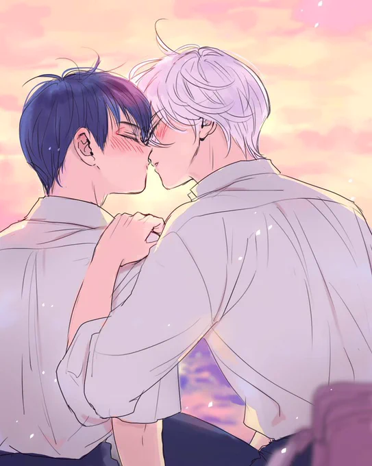 いまだキスで緊張するふたり
#キスの日
#六月の七星 