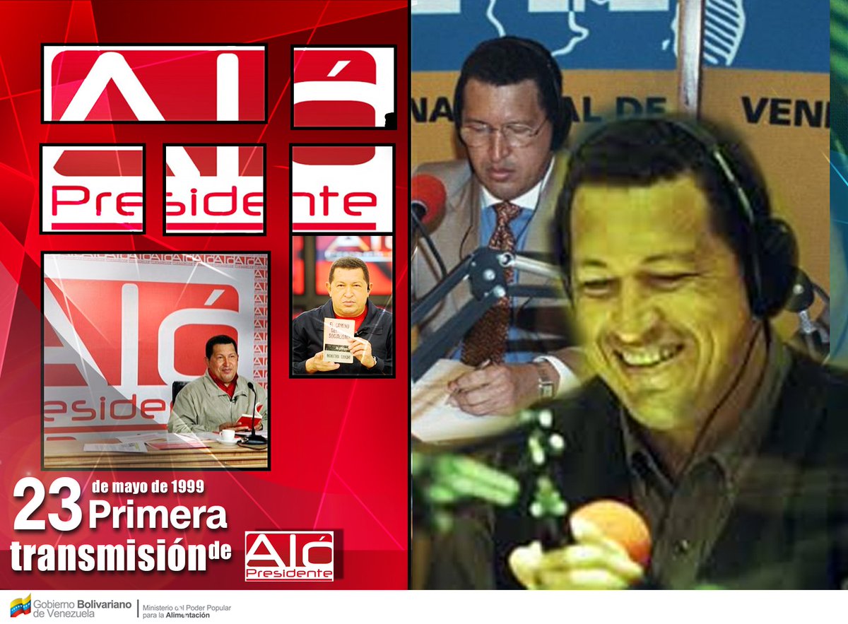 CHÁVEZ PARA SIEMPRE | Tal día como hoy, en 1999, nuestro Comandante Hugo Chávez realizó la primera emisión de 'Aló Presidente', a través de la señal de @RNVinformativa. Por primera vez, un presidente creaba un canal de comunicación directa con el pueblo. #VenceremosAlCovid19