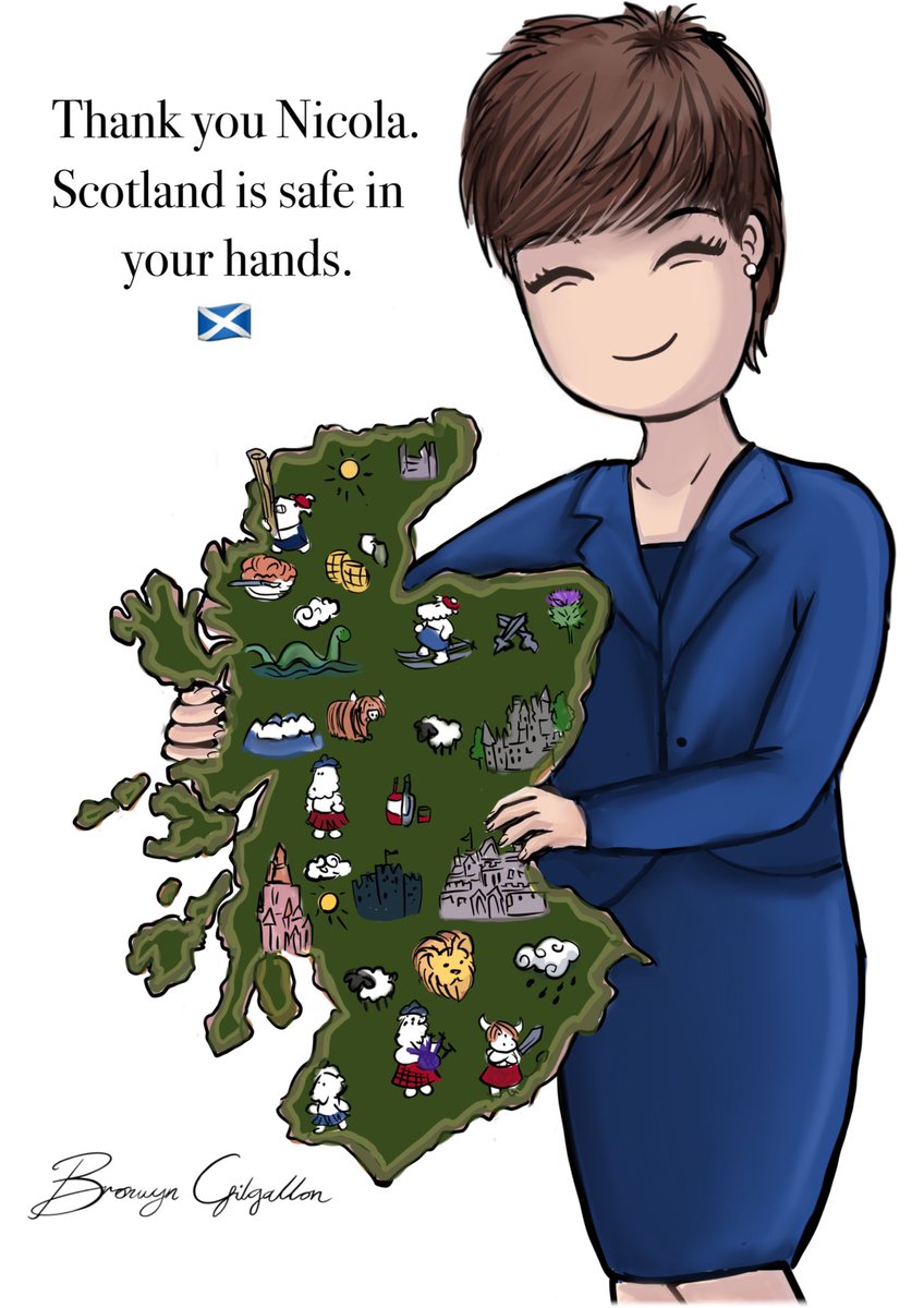 PlanetBGlasgow's tweet photo. On this strange day when the UK government are defending the indefensible I’ve never been happier to be Scottish &amp; have @NicolaSturgeon as my First Minister.
For your leadership, presence, reassurance, empathy, humanity &amp; honesty, #ThankYouNicola 
🏴󠁧󠁢󠁳󠁣󠁴󠁿💙 https://t.co/pMXO2C3JDr
