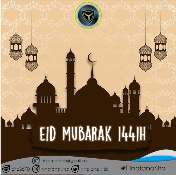 Selamat Hari Raya Idul Fitri 1441 H, 1 Syawal 1441 H, Mohon maaf lahir dan batin. Taqabbalallahu minna wa minkum, shiyamana wa shiyamakum.