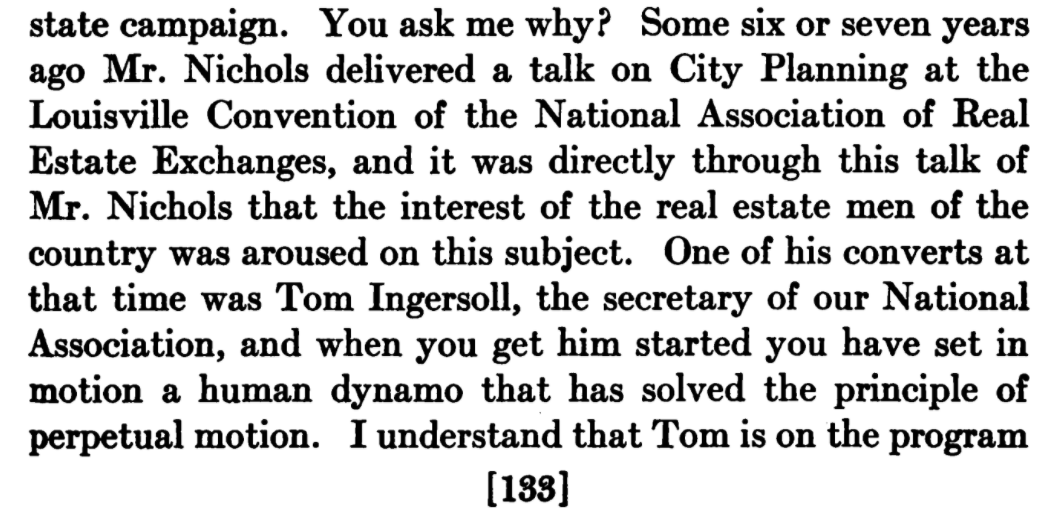 We start with a Great Man theory of urban policy, and the great man in Indiana is Kansas City's own J. C. Nichols, father of the incredibly influential Country Club District there and racial covenant enthusiast.  https://en.wikipedia.org/wiki/J._C._Nichols#Racial_covenants_under_the_Guise_of_HOAs