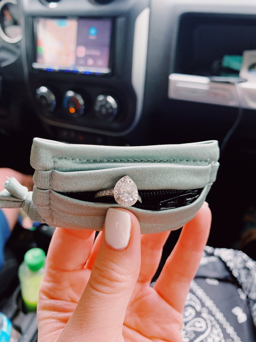 a way to keep your rings safe + close to you at all times #wedding #engaged #couple #love