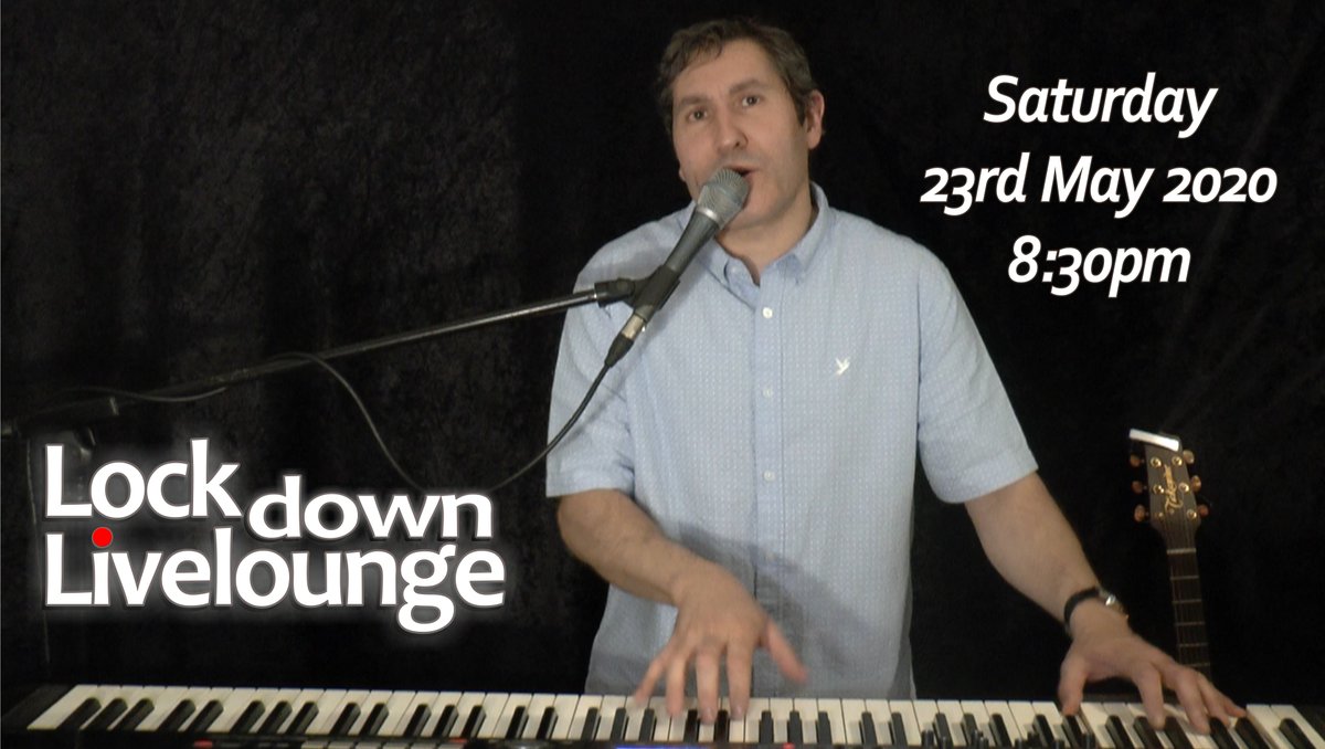 Please join me if you can for tonight's Lockdown Livelounge at 8:30 (livestreamed on Facebook).