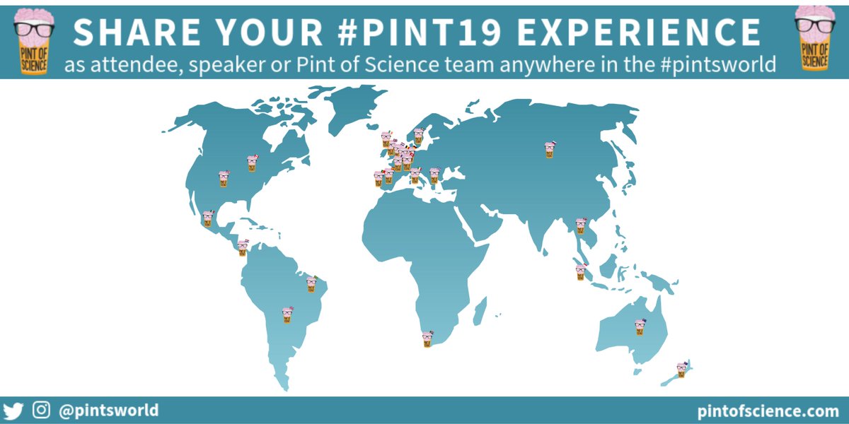 pintsworld's tweet photo. There is still time to share your #pint19 experience!
If you were a participant, a speaker or a Pint of Science organiser, be part of the first global study, fill in the feedback form!🥳
It's here and it only takes 2 minutes
https://t.co/lv8J6DjozF
Help us and share it please! https://t.co/jnSeD8byiH