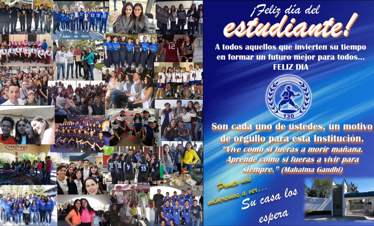 Feliz día del estudiante!#cbtis130 #halcones130