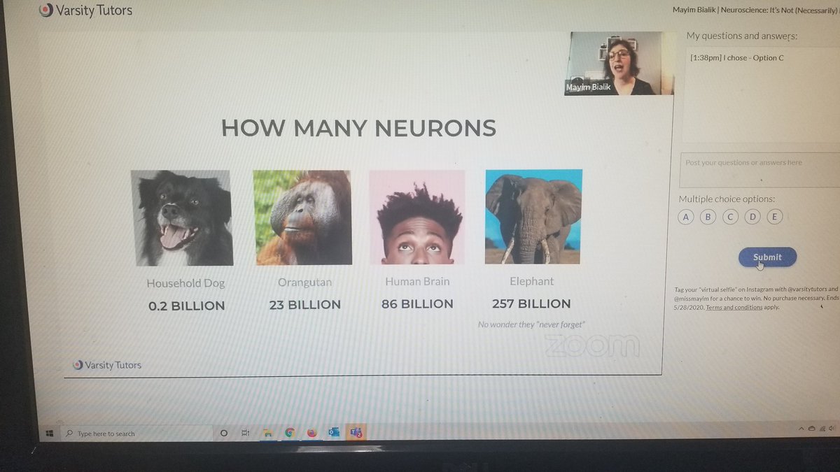 MrsTaylor211's tweet photo. The other day I learned more about my brain with @missmayim! I forgot to post my pic..guess I need to work out my neurons a little bit more!! #pdathome https://t.co/perIFIkehU