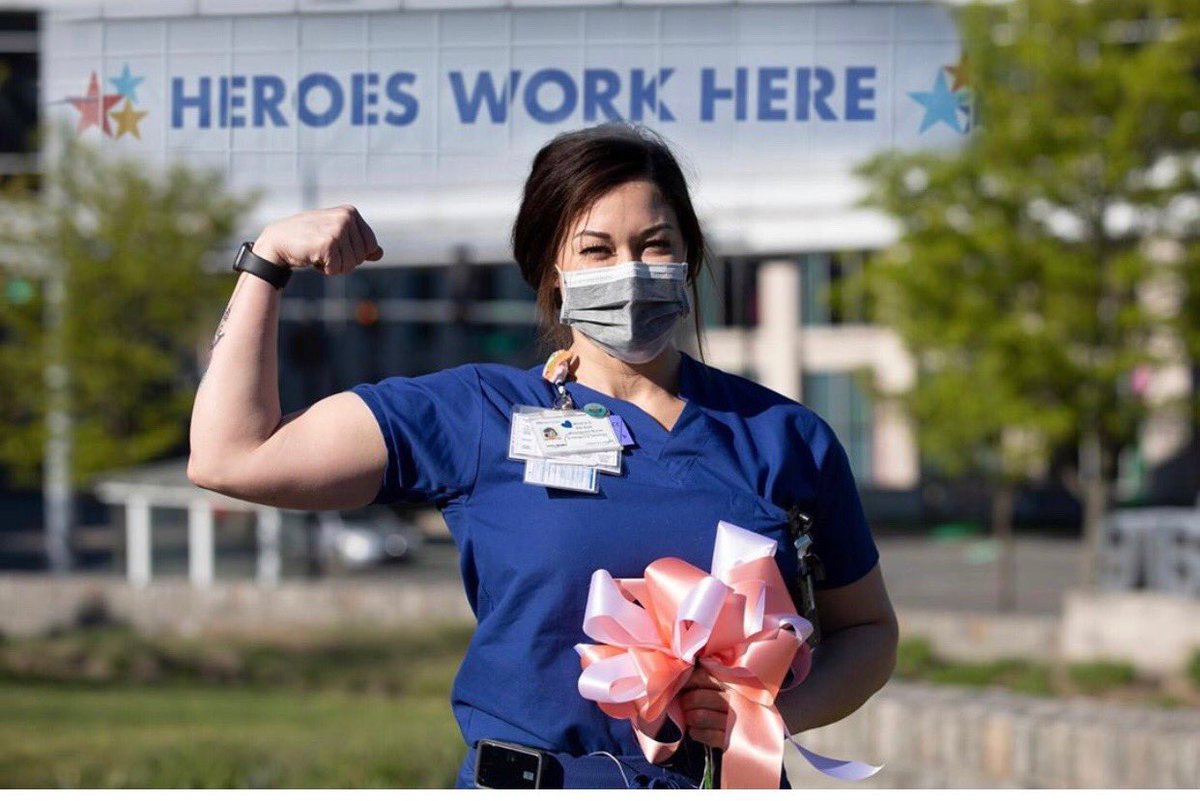 resilientprojec's tweet photo. Our Nurses are #Resilient! Make sure to watch the “Resilient Project,” where over 60 Broadway artist join healthcare workers in a song of inspiration and strength. WATCH https://t.co/QELkvcOw4n @BCEFA @ENAorg @EmergencyDocs #WeAreResilient https://t.co/I7VxYlSlvi