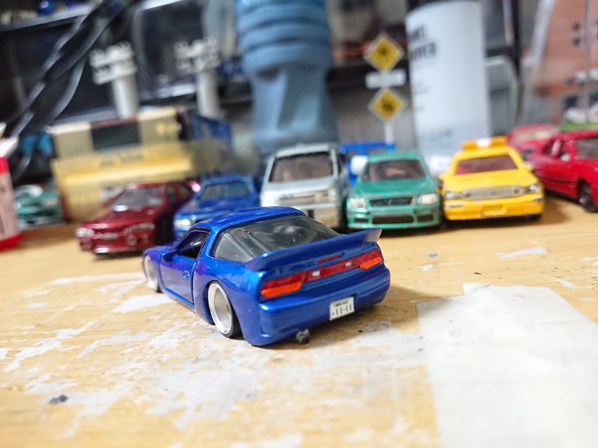 やっと自作シルエイティが完成しました！トミカのシルビアとホット