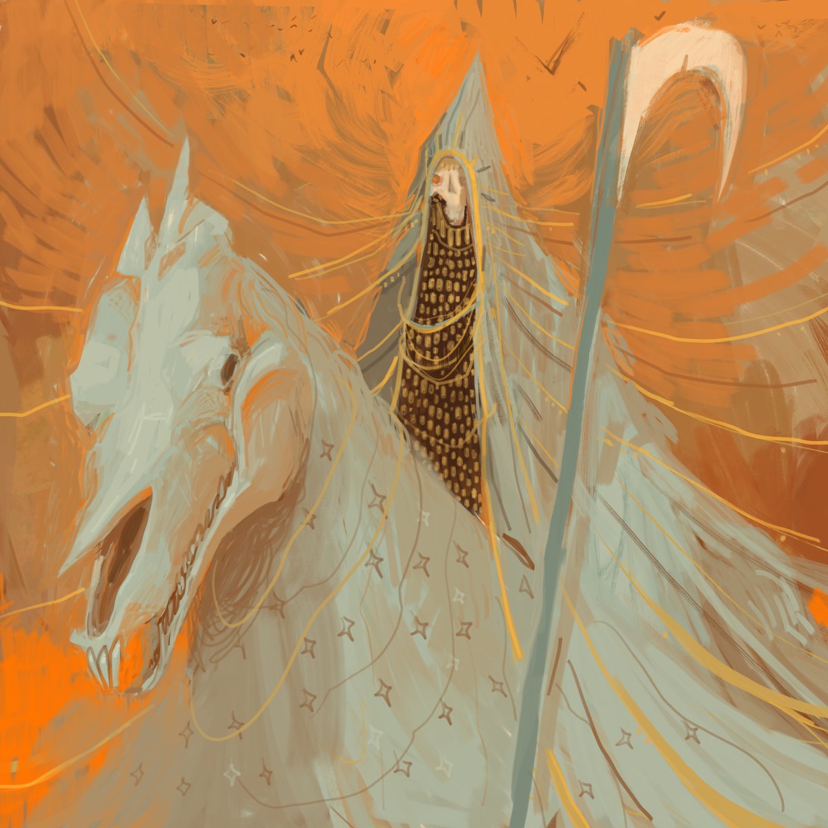 lehmannthiago's tweet image. The Four Horsemen of the Apocalypse - Death, War, Pestilence and Famine.

Had fun working on those, maybe I'll make it an annual tradition.