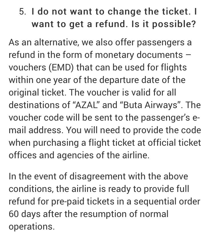 Flights up to the 15th June with  @azalofficial and  @butaairways are now eligible for a refund  #WalesAway