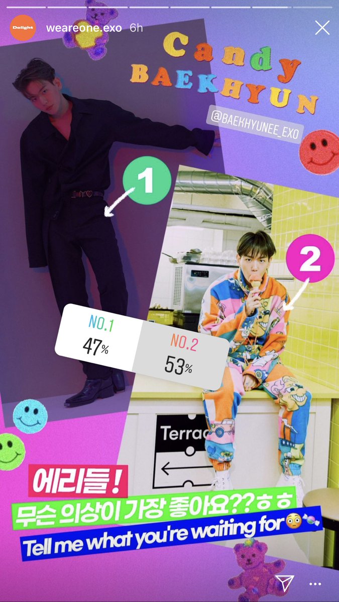 KoKoOT9's tweet photo. On IG number 2 is winning
Number 2 supermacists we might have a chance 💙💚💛🧡❤️💜🤍🖤
#DelightIsComing
#2DaysToDelight
#EXO #BAEKHYUN_Candy #Delight #Baekhyun @weareoneEXO
@B_hundred_Hyun https://t.co/XcPoxXOBvR