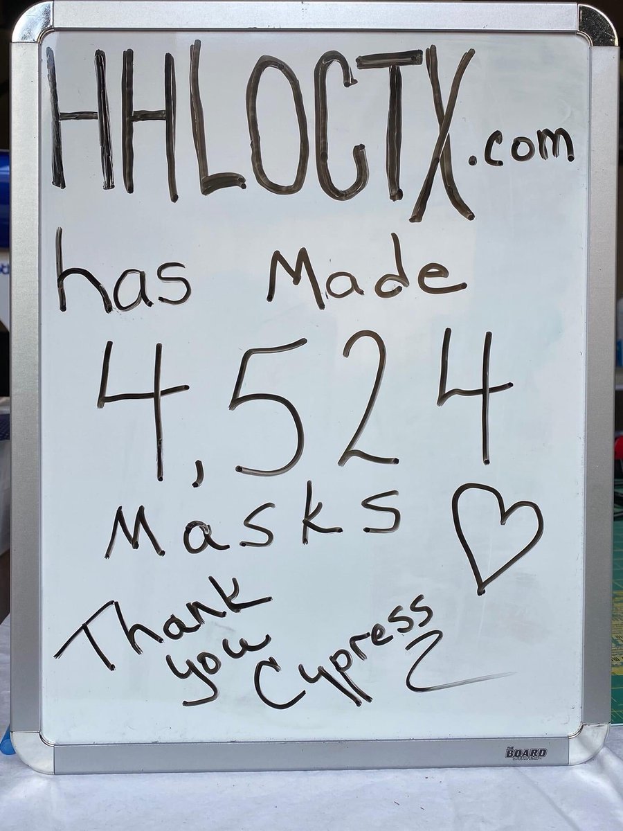 Current Count! 😷❤😍 #hhloctx #charity #donations #volunteer #madewithlove #ourwhy #lovethyneighbor #masks #donate #charitygoals #donatinggoals #Masks4All