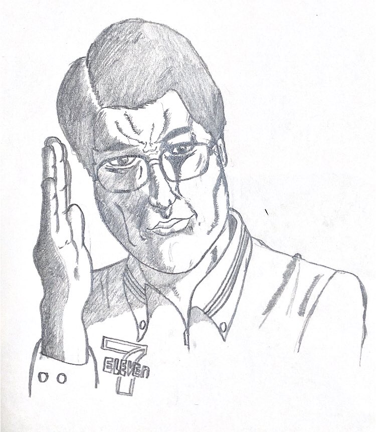 "7の申し子"
サスペンダーズ依藤さんを描かせていただきました!

やべぇ!こんな描き方したら依藤さんに怒られるかも!
オートミール送らなきゃ! 