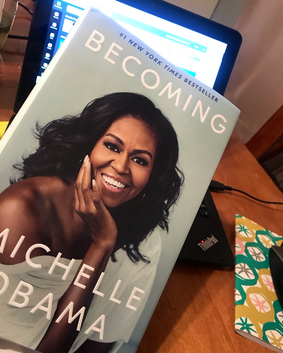 nurtureareader's tweet photo. @MochaGirlsRead I am super excited!!! This grad school minimester is winding down and I finally get to read Becoming 📖 #MochaGirlsRead https://t.co/09urrxl7NC