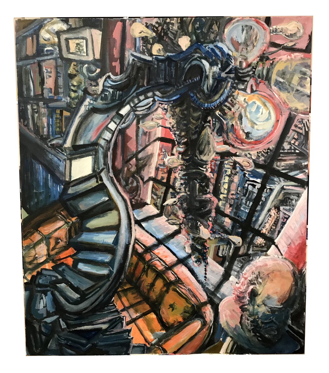 samsinkwell's tweet photo. #GuggenheimTogether Title: In the Age of Unenlightment (36x48”) https://t.co/dCpL8XSfrP